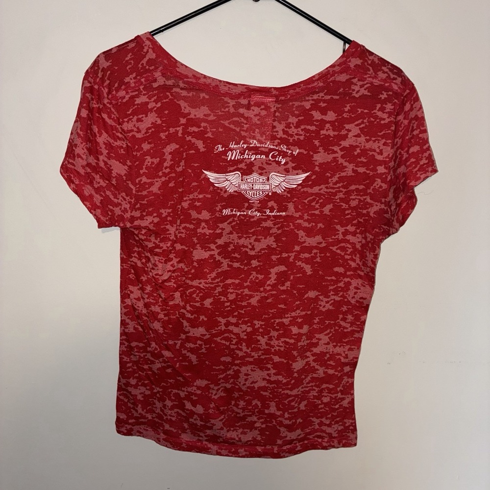 Harley Davidson Womens XL Lot of 3 Vintage Tee Tank Burnout Shirt (read desc) - Picture 8 of 13